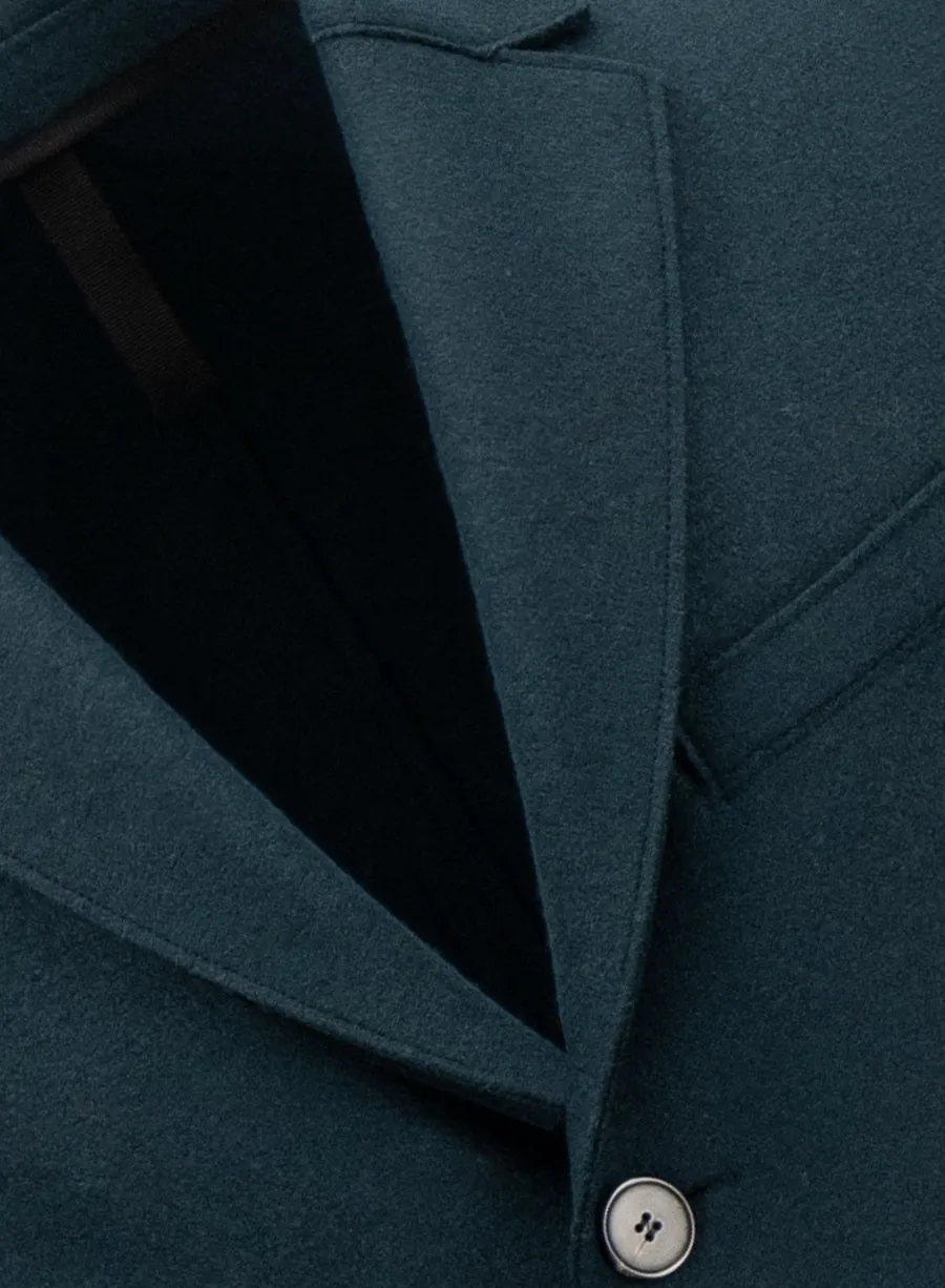 Boxy coat pressed wool sold by Harris Wharf London product image thumbnail 2