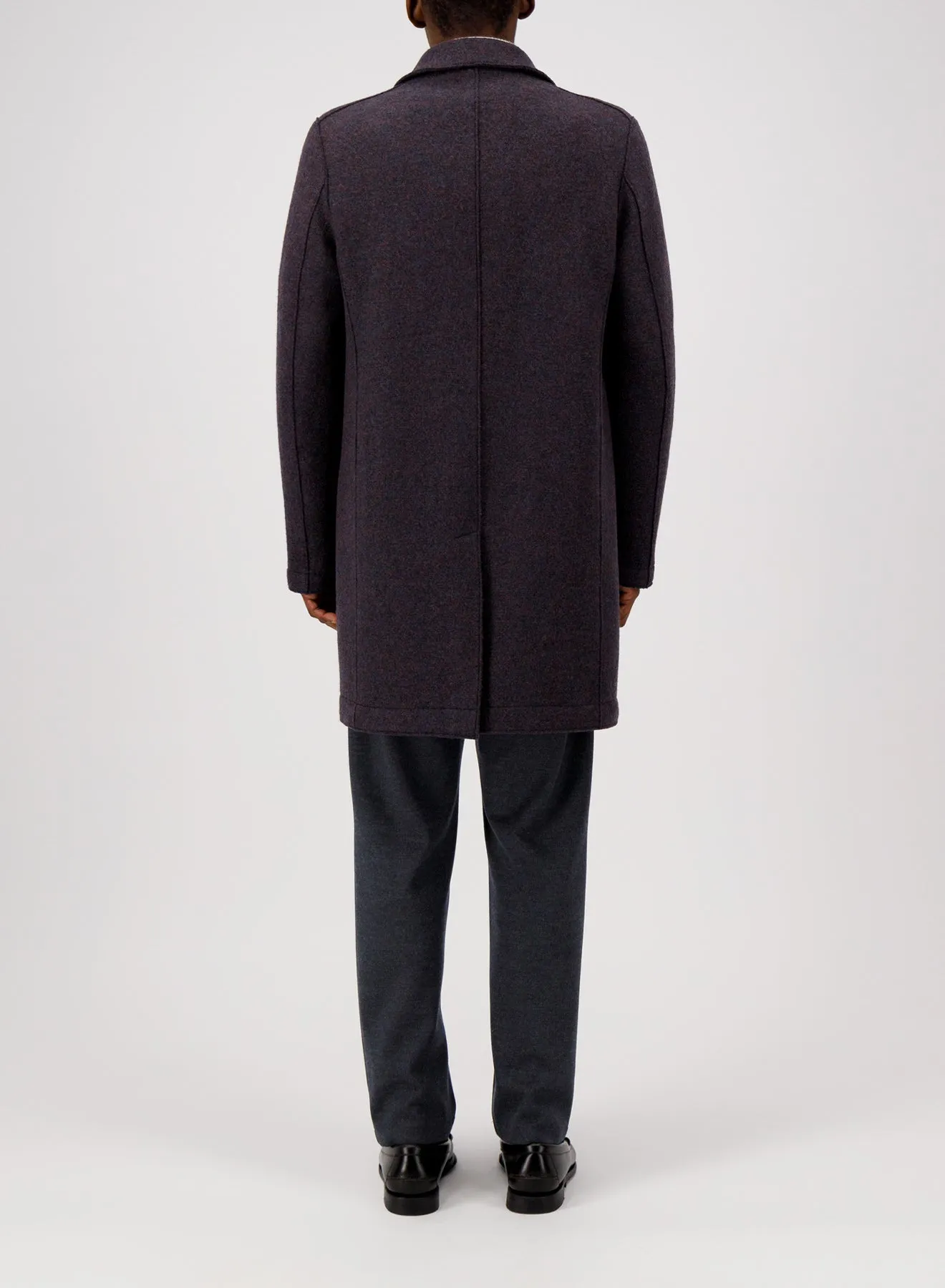 Boxy coat boiled wool sold by Harris Wharf London product image thumbnail 4