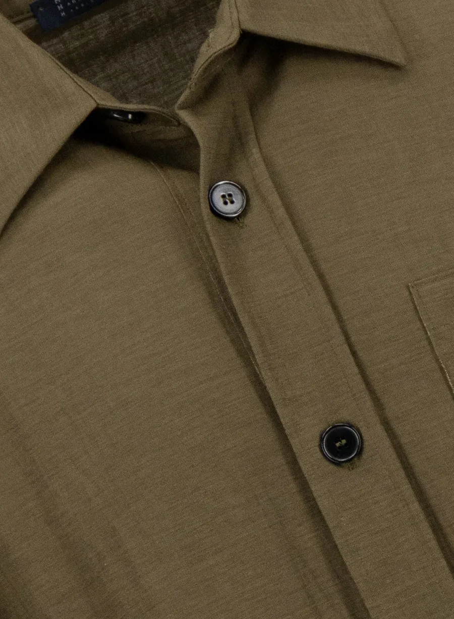 summer overshirt rayon sold by Harris Wharf London product image thumbnail 5