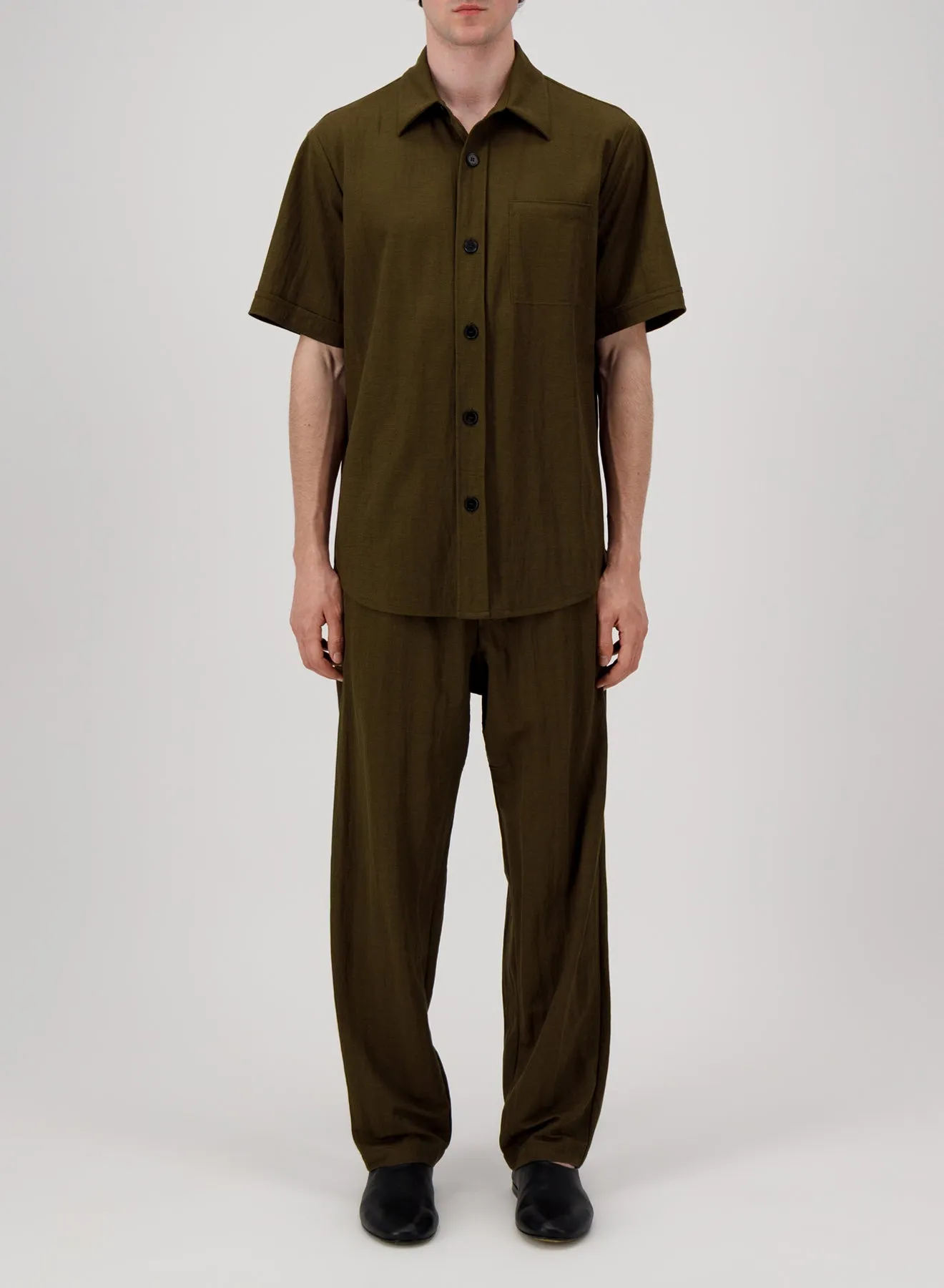 summer overshirt rayon sold by Harris Wharf London product image thumbnail 2