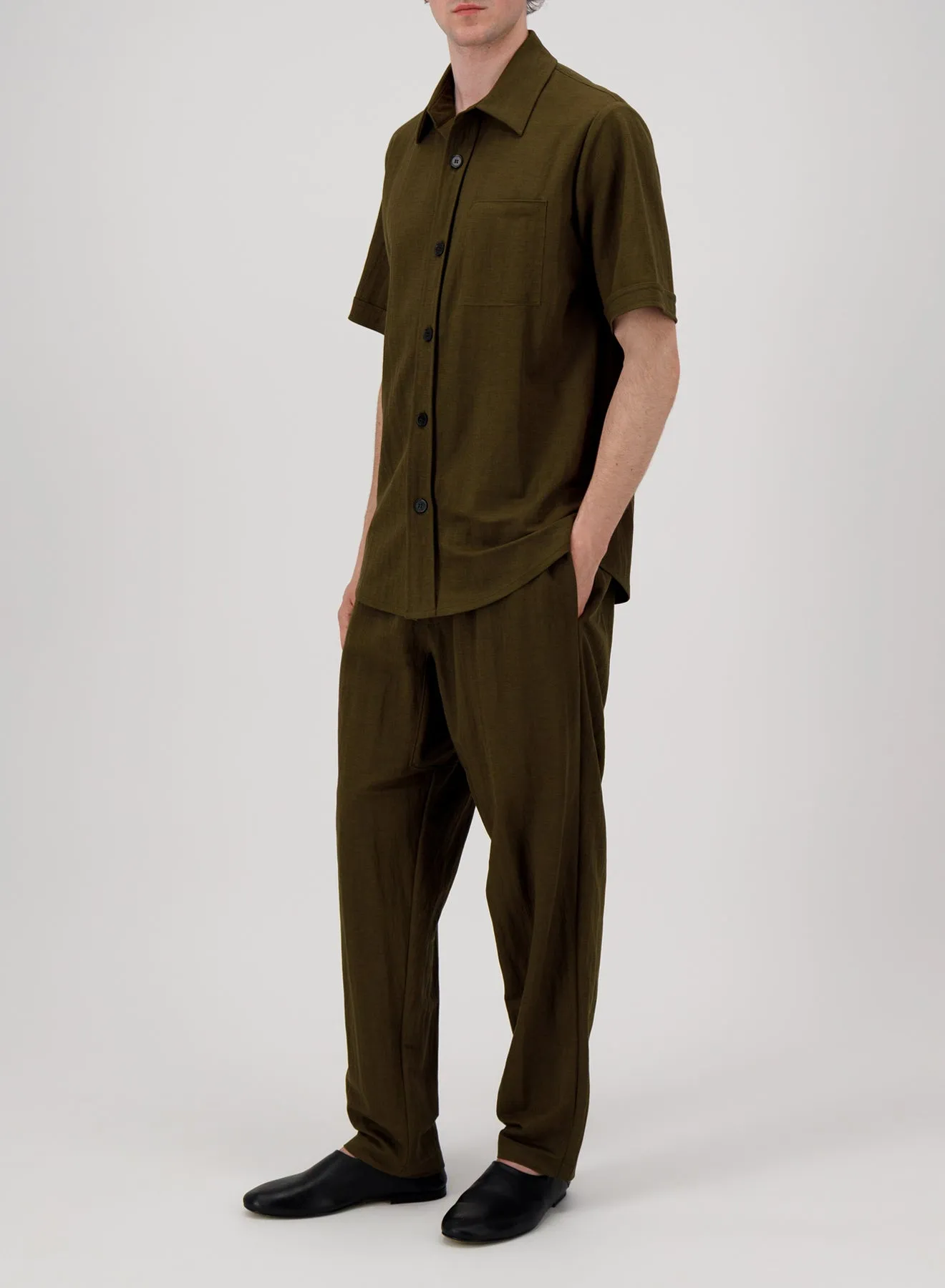 summer overshirt rayon sold by Harris Wharf London product image thumbnail 3