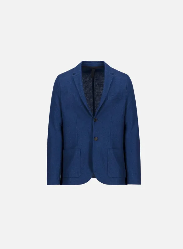 Blazer linen honeycomb sold by Harris Wharf London