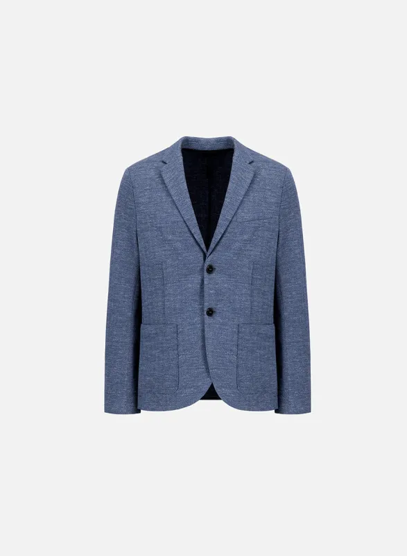 2b. blazer herringbone crafted with Loro Piana fabric sold by Harris Wharf London