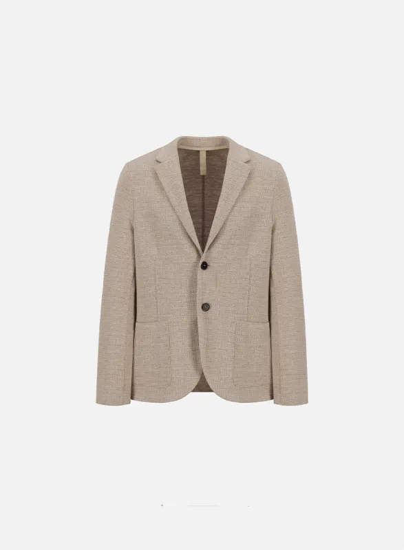 2b. blazer hopsack crafted with Loro Piana fabric made by Harris Wharf London