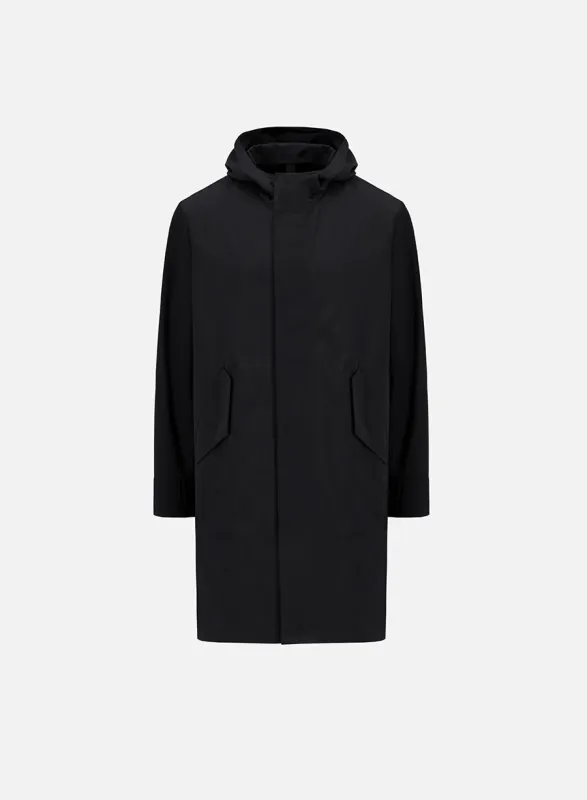 Fishtail parka in light technic sold by Harris Wharf London