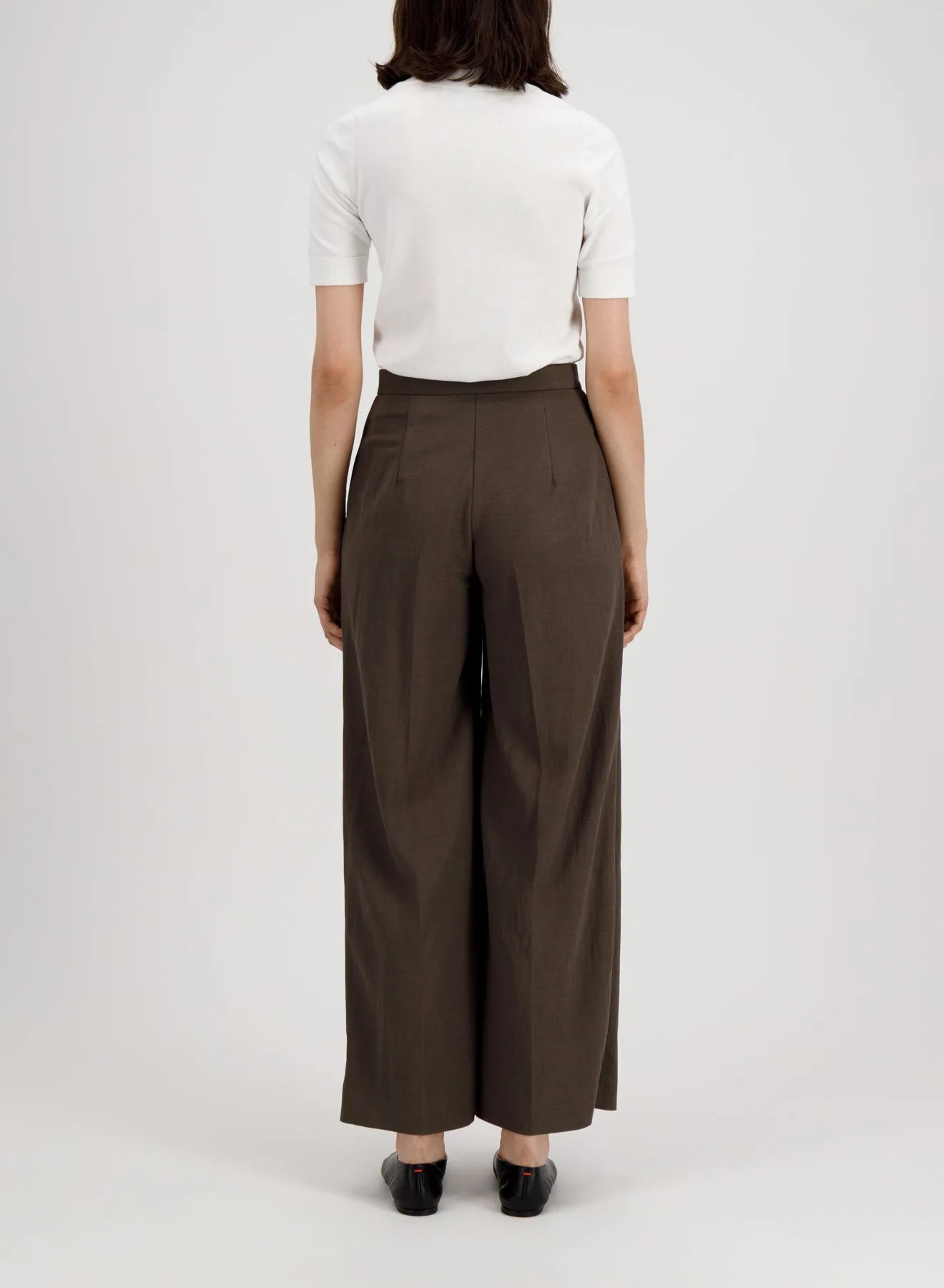 palazzo trousers rayon sold by Harris Wharf London product image thumbnail 4