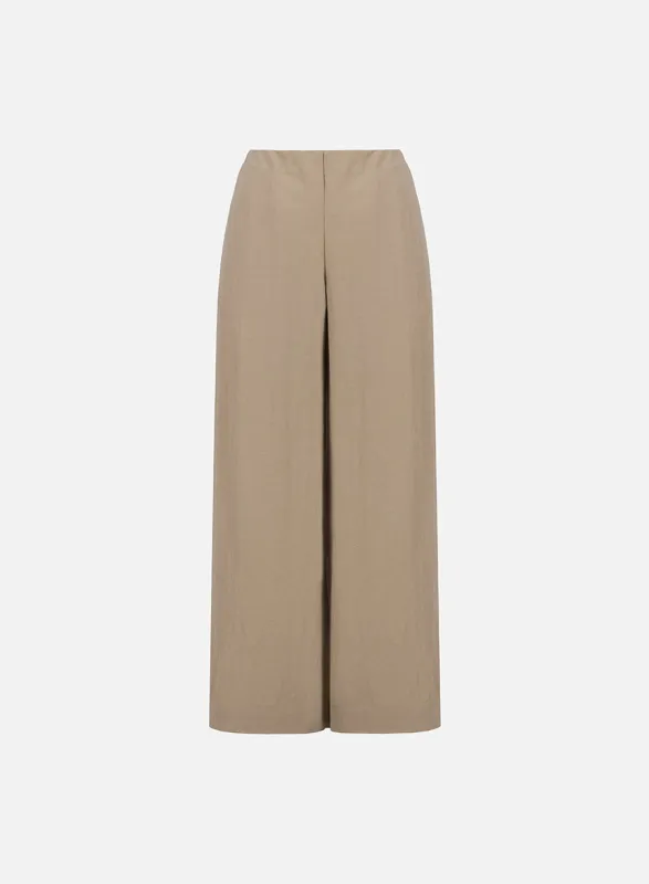 flared trousers rayon sold by Harris Wharf London