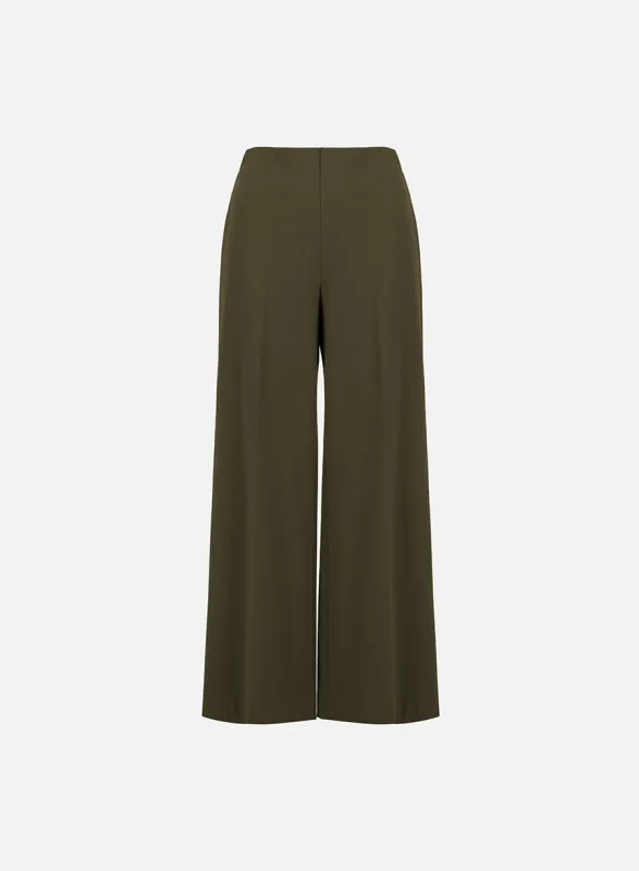 Flared trousers techno viscose sold by Harris Wharf London