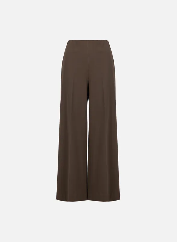 Flared trousers techno viscose sold by Harris Wharf London