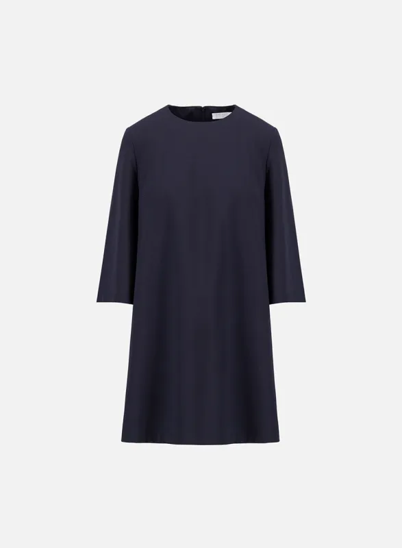 bell sleeves dress techno viscose sold by Harris Wharf London