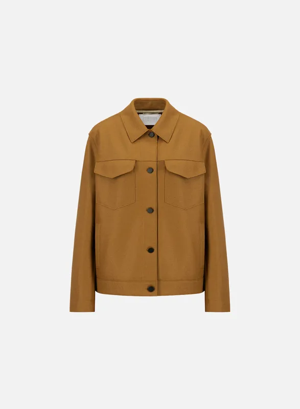 western jacket light pressed wool sold by Harris Wharf London