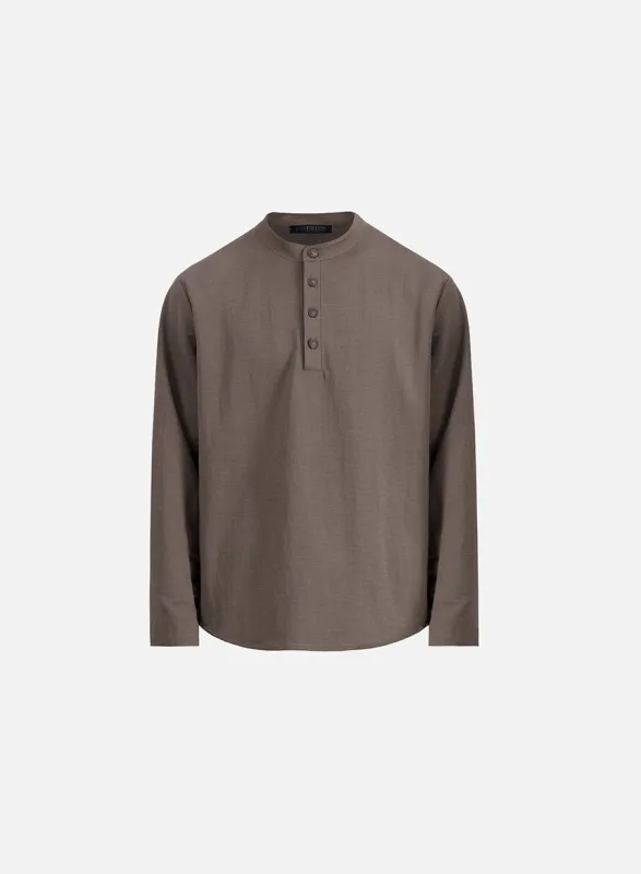 Henley shirt rayon sold by Harris Wharf London