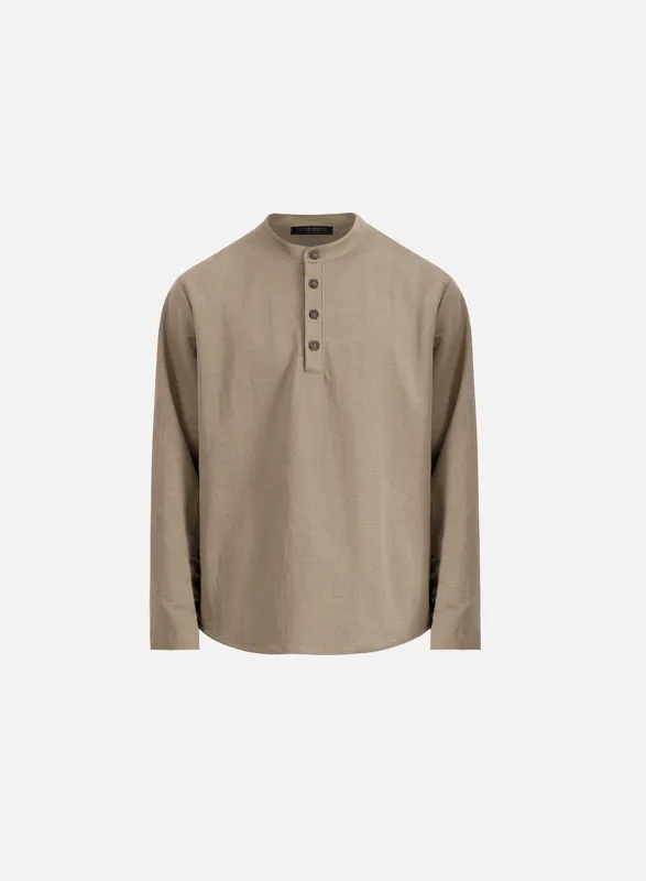 Henley shirt rayon sold by Harris Wharf London