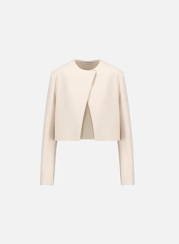 Women bolero light pressed wool sold by Harris Wharf London