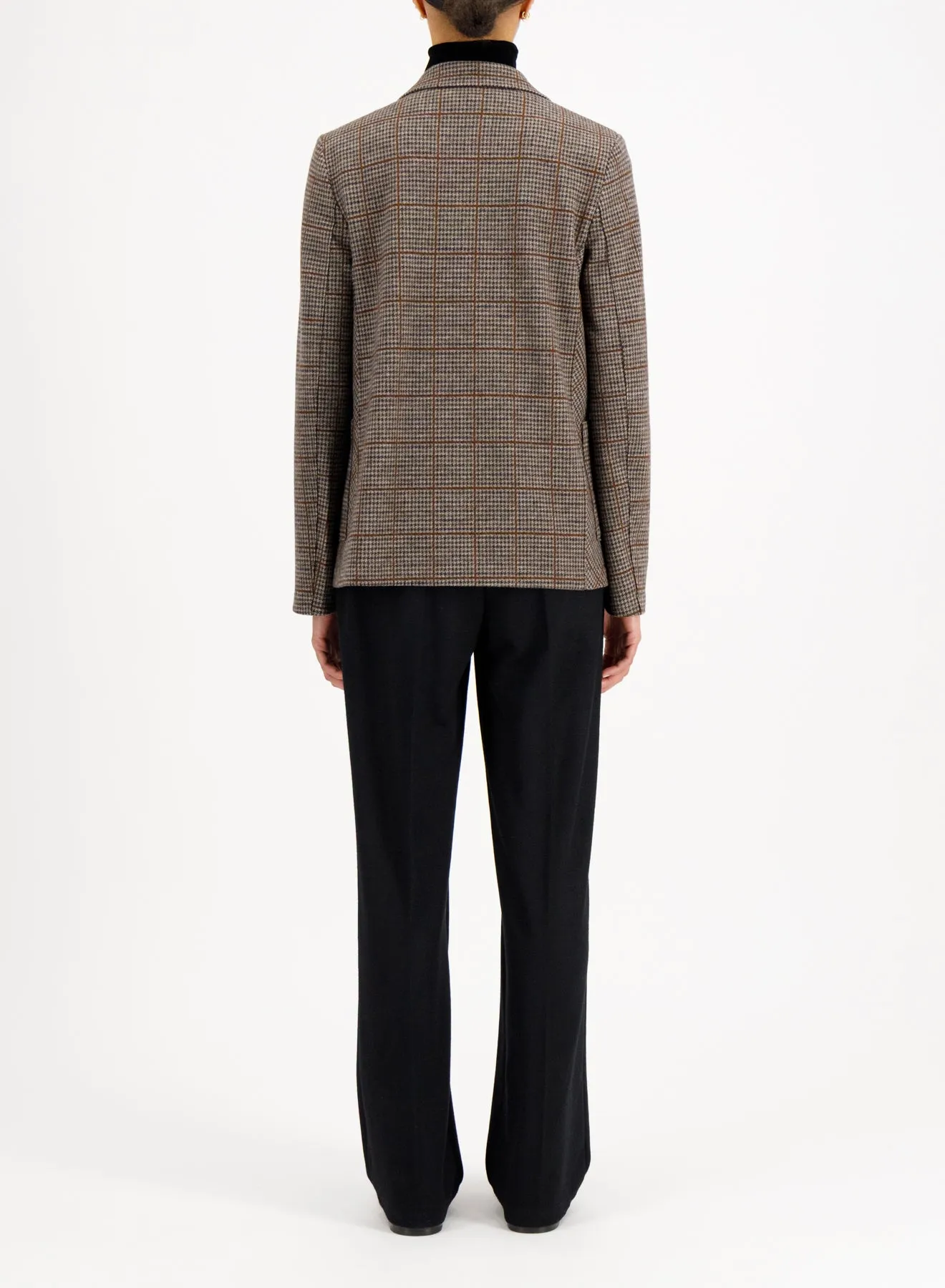 Stand up collar blazer crafted with Loro Piana fabric sold by Harris Wharf London product image thumbnail 4