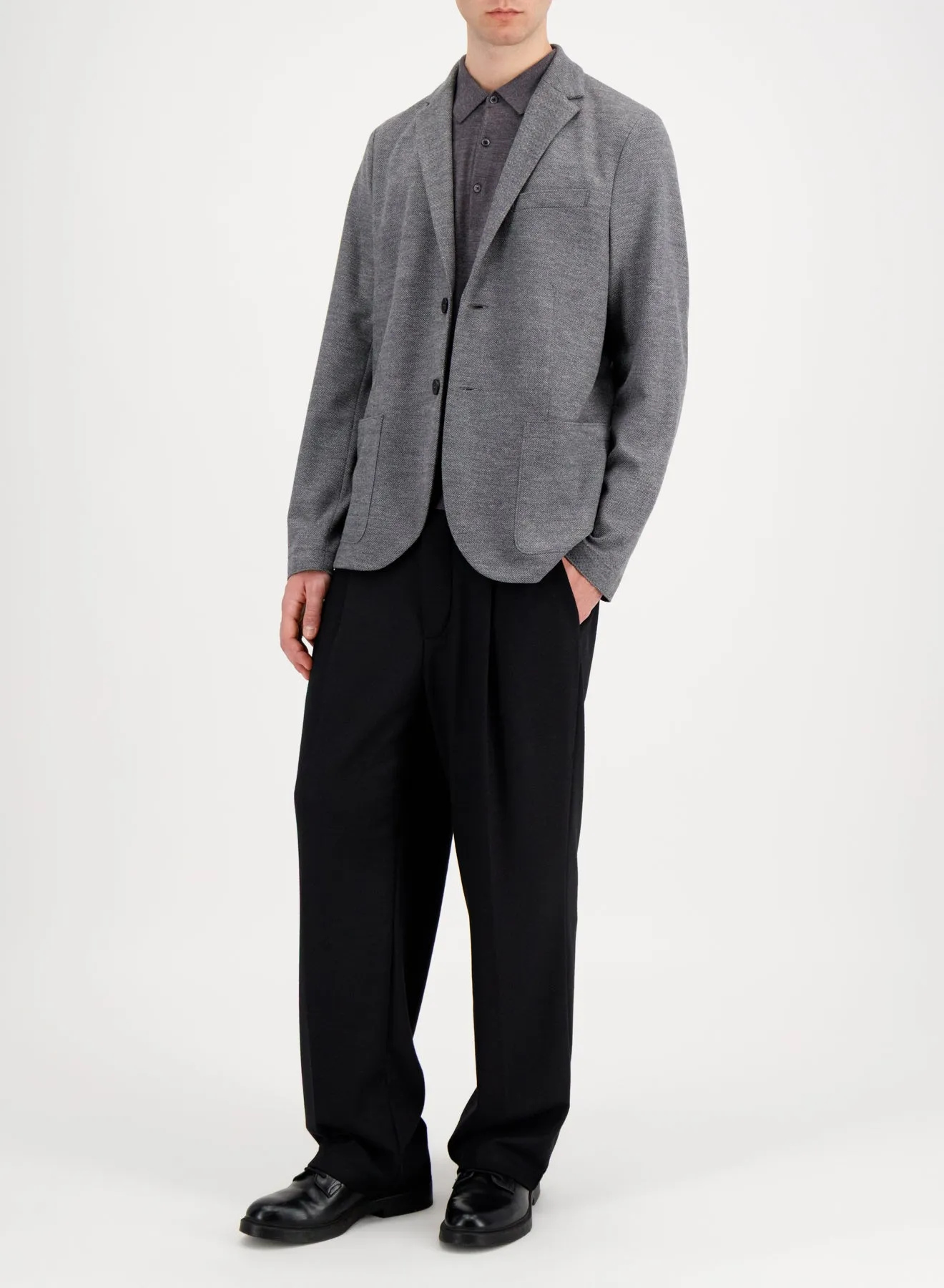Blazer Vitale Barberis in pindot sold by Harris Wharf London product image thumbnail 2