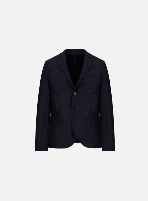 Blazer light in pressed wool made by Harris Wharf London