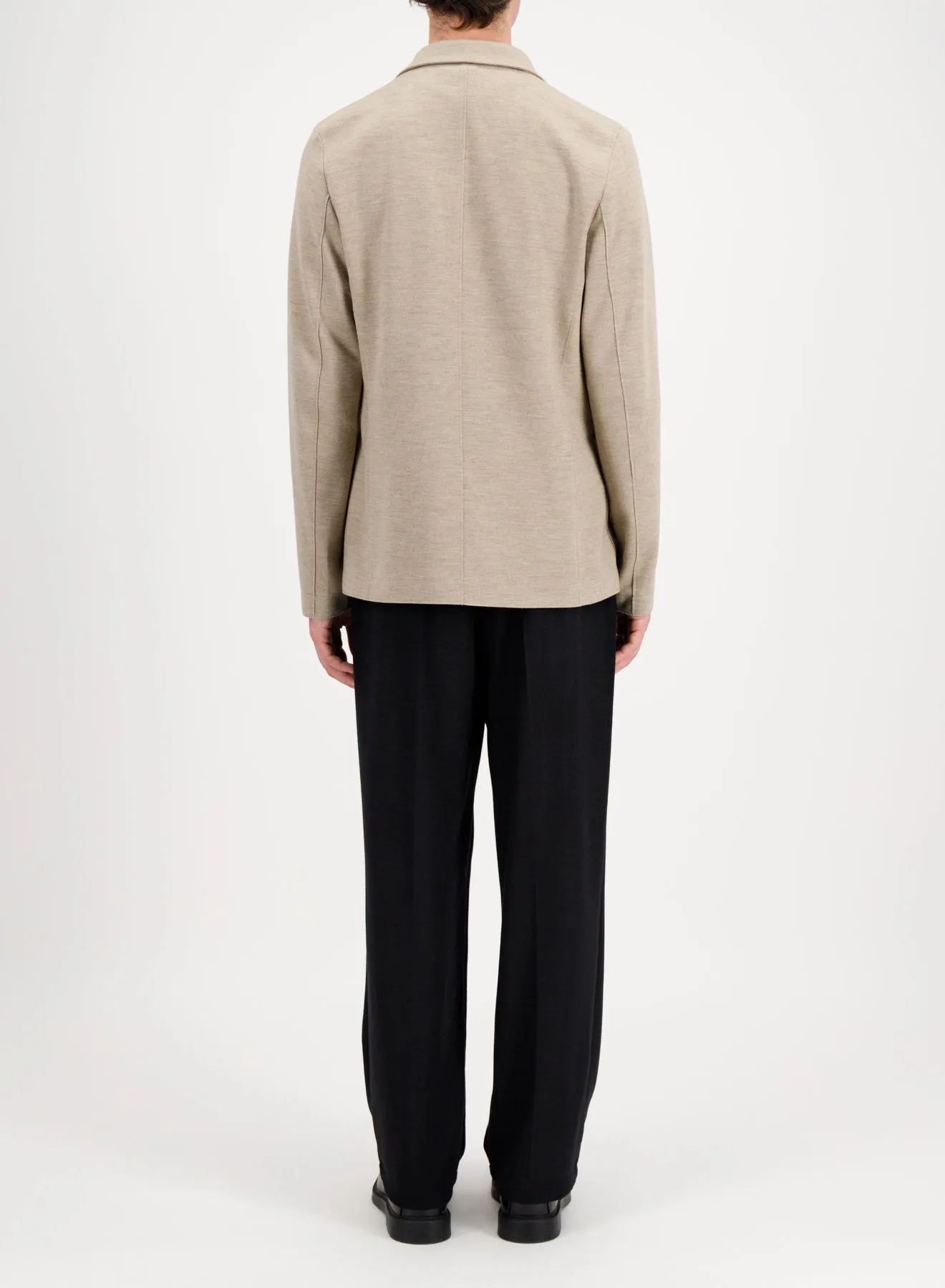 Blazer in superfine merino sold by Harris Wharf London product image thumbnail 4