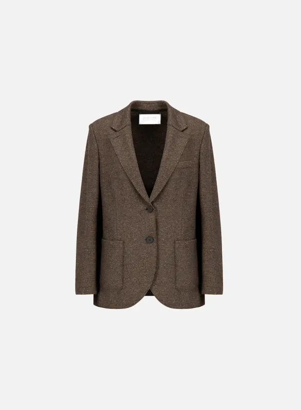Travel blazer in donegal made by Harris Wharf London