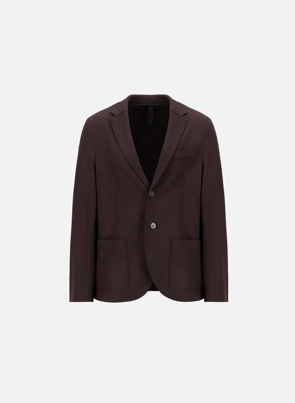 Vented blazer in superfine merino made by Harris Wharf London