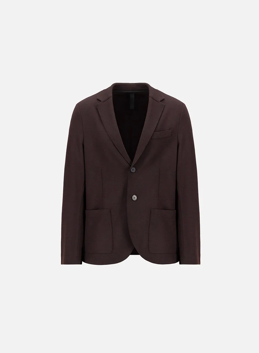 Vented blazer in superfine merino sold by Harris Wharf London