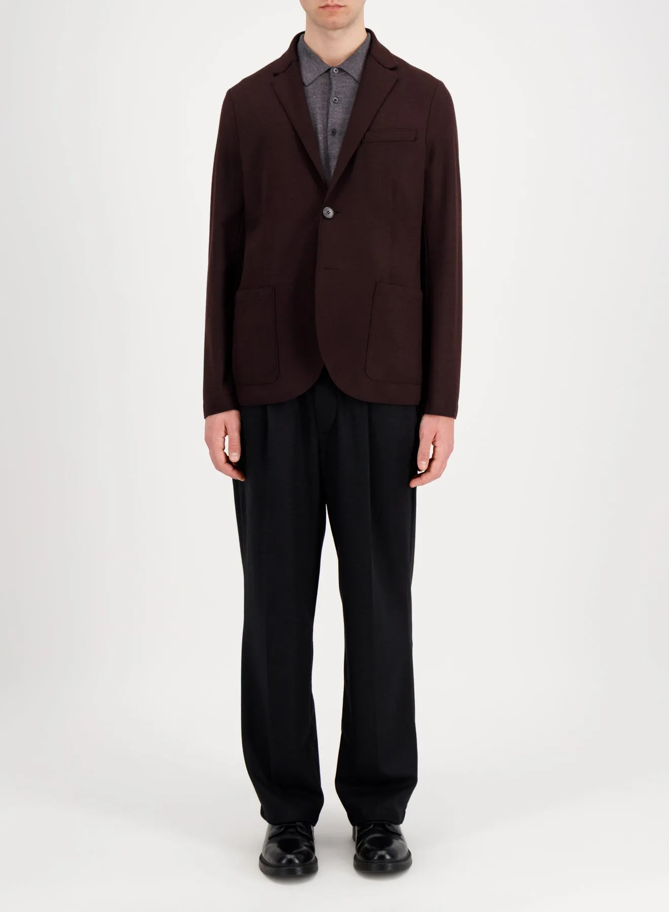 Vented blazer in superfine merino sold by Harris Wharf London product image thumbnail 3