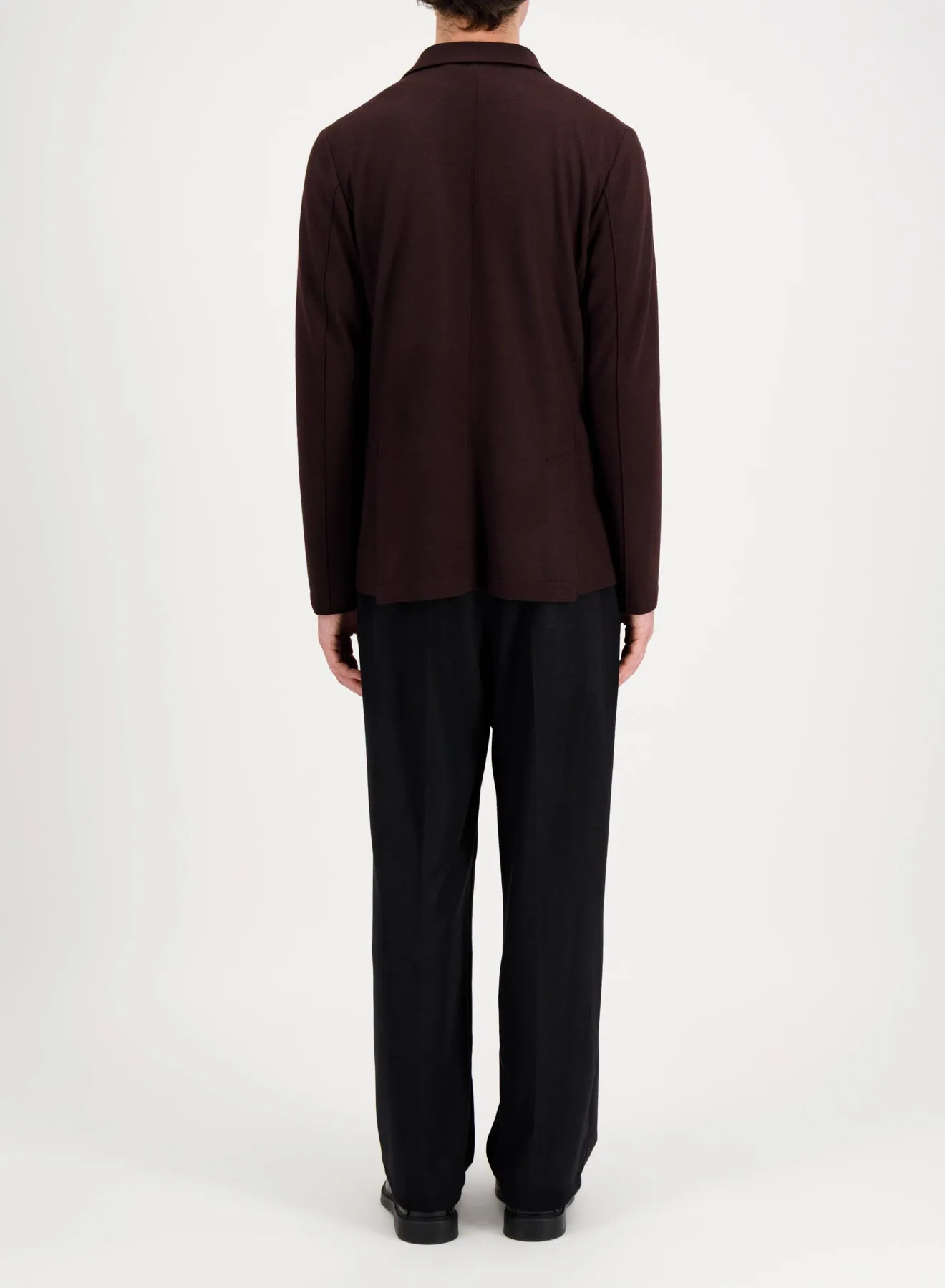 Vented blazer in superfine merino sold by Harris Wharf London product image thumbnail 4