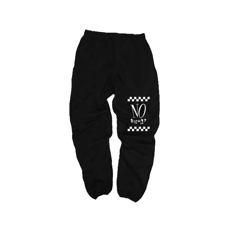No Doubt Checkered Logo Sweatpants made by No Doubt
