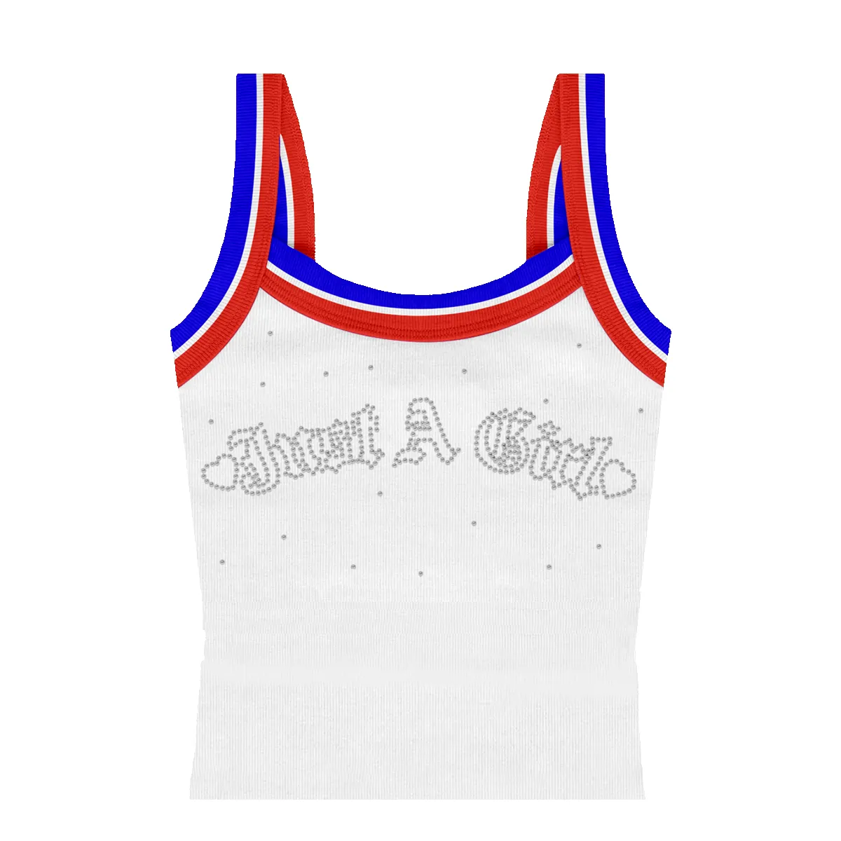 Just A Girl Rhinestone Tank sold by No Doubt