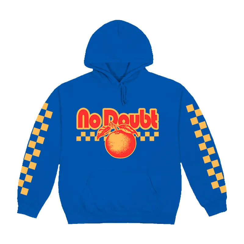 No Doubt Residency 2026 Checker Hoodie - Blue and Orange made by No Doubt