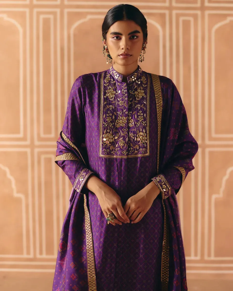 Imperial Violet Kurta Set sold by Market product image thumbnail 2