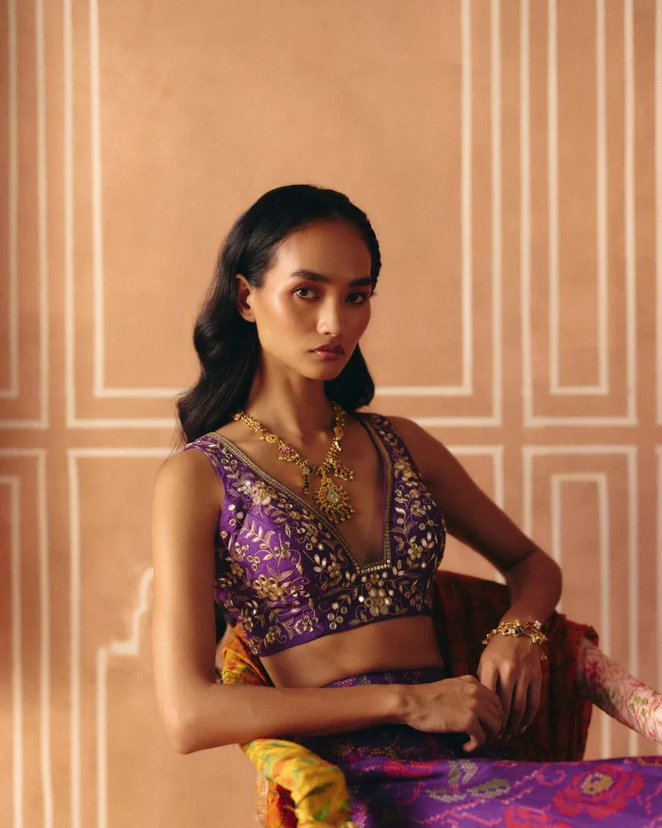 Imperial Violet Crop Top + Pants sold by Market product image thumbnail 4