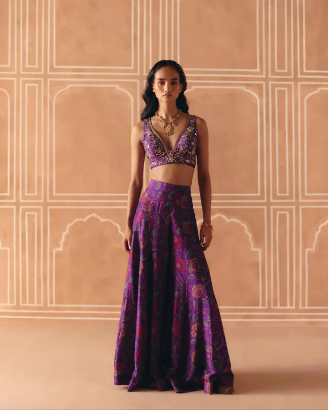 Imperial Violet Crop Top + Pants sold by Market