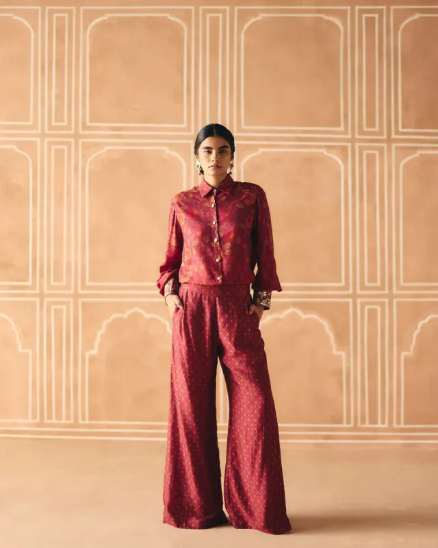 Berry Plum Shirt + Trouser sold by Market