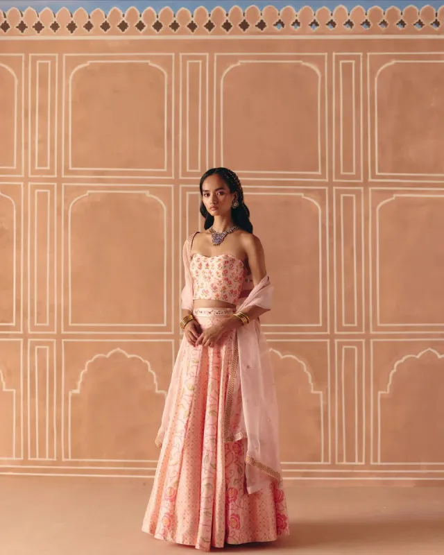 Blush Pink Lehenga sold by Market