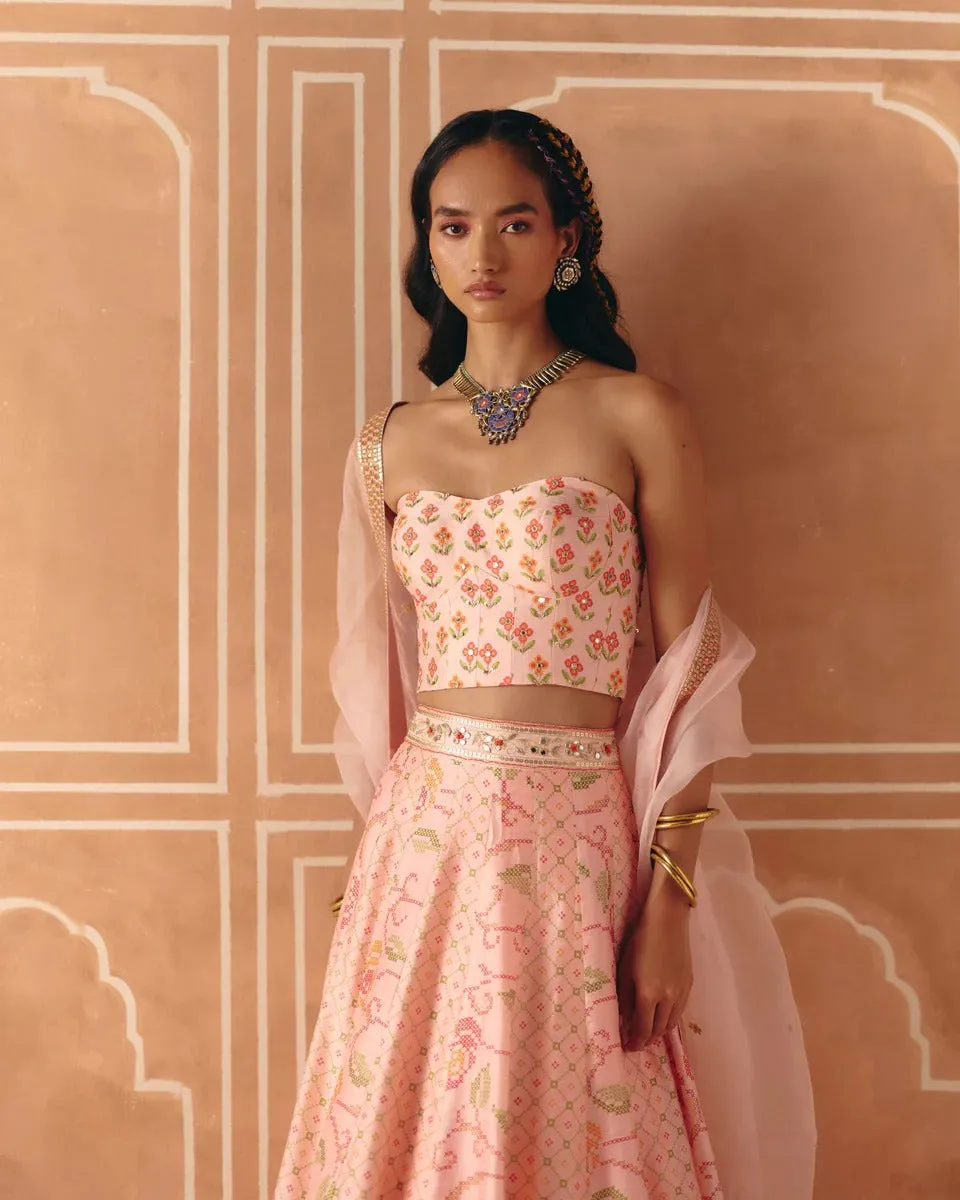 Blush Pink Lehenga sold by Market product image thumbnail 3