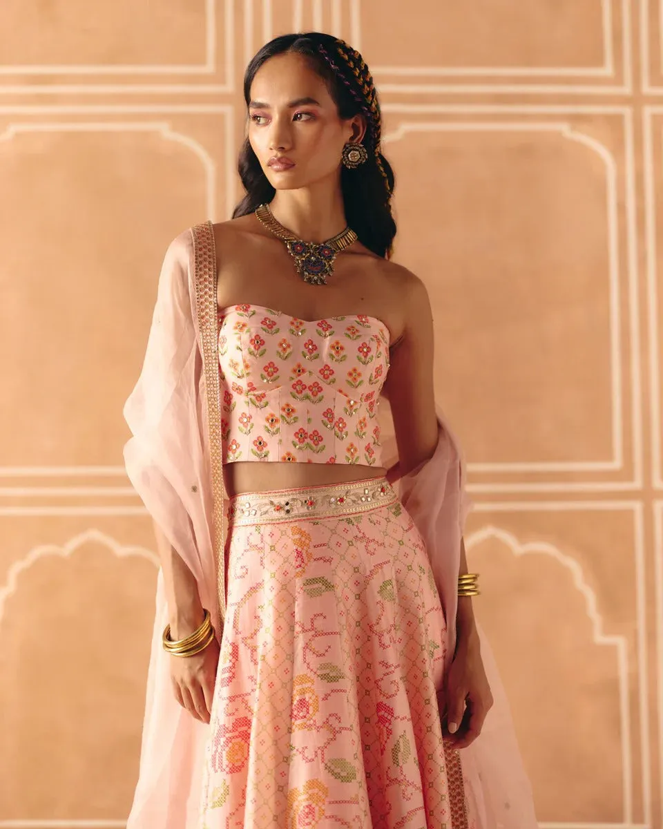 Blush Pink Lehenga sold by Market product image thumbnail 4