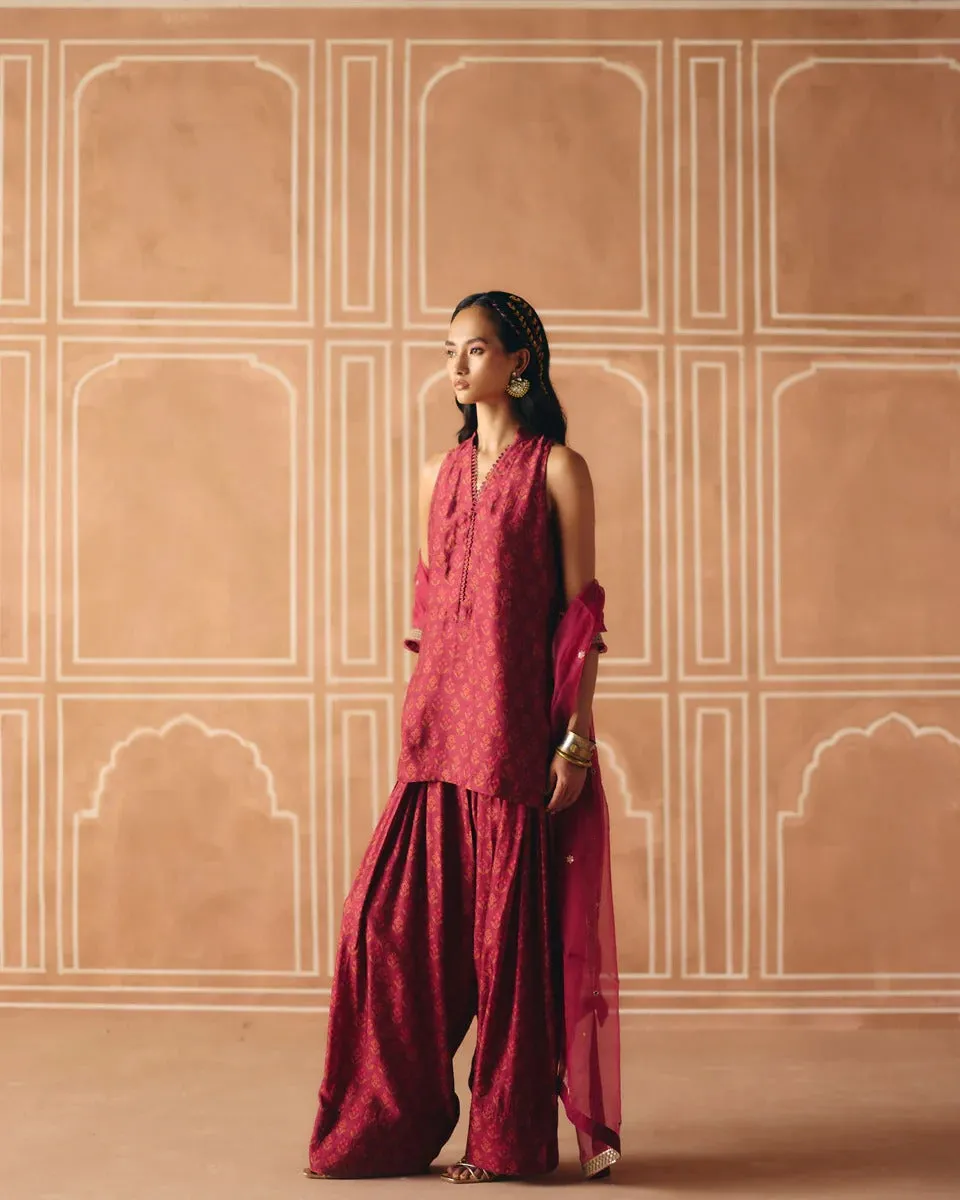 Berry Plum Farshi Salwar Kurta sold by Market product image thumbnail 2