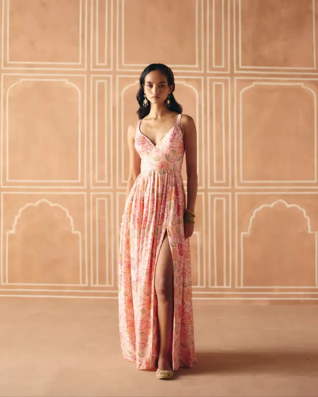 Blush Pink Maxi Dress made by Market