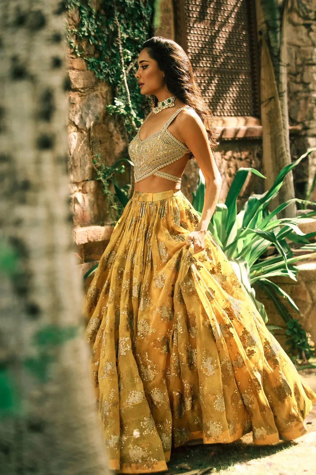 Mustard Lisa Sylvia Lehenga sold by Market product image thumbnail 5