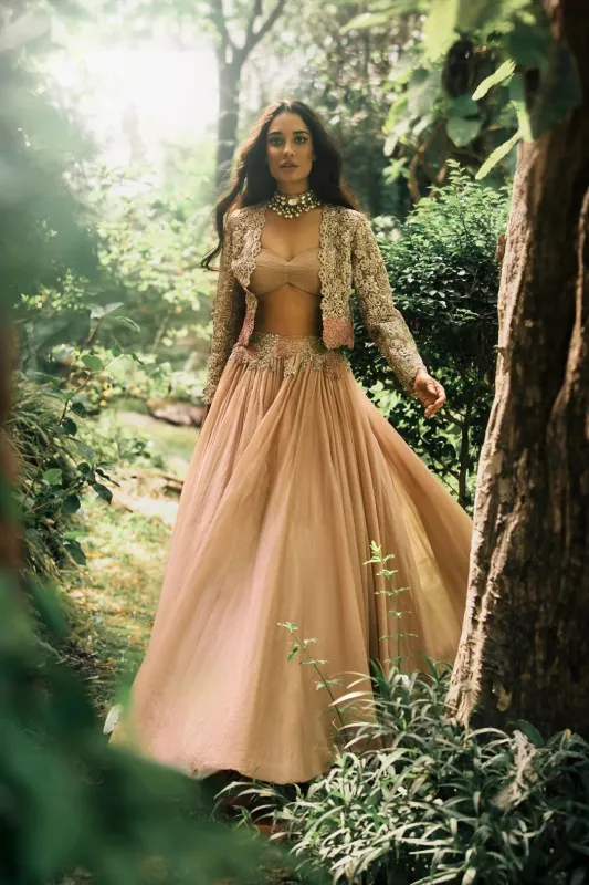 Sandy Nude Lisa Jacket & Skirt Set made by Market