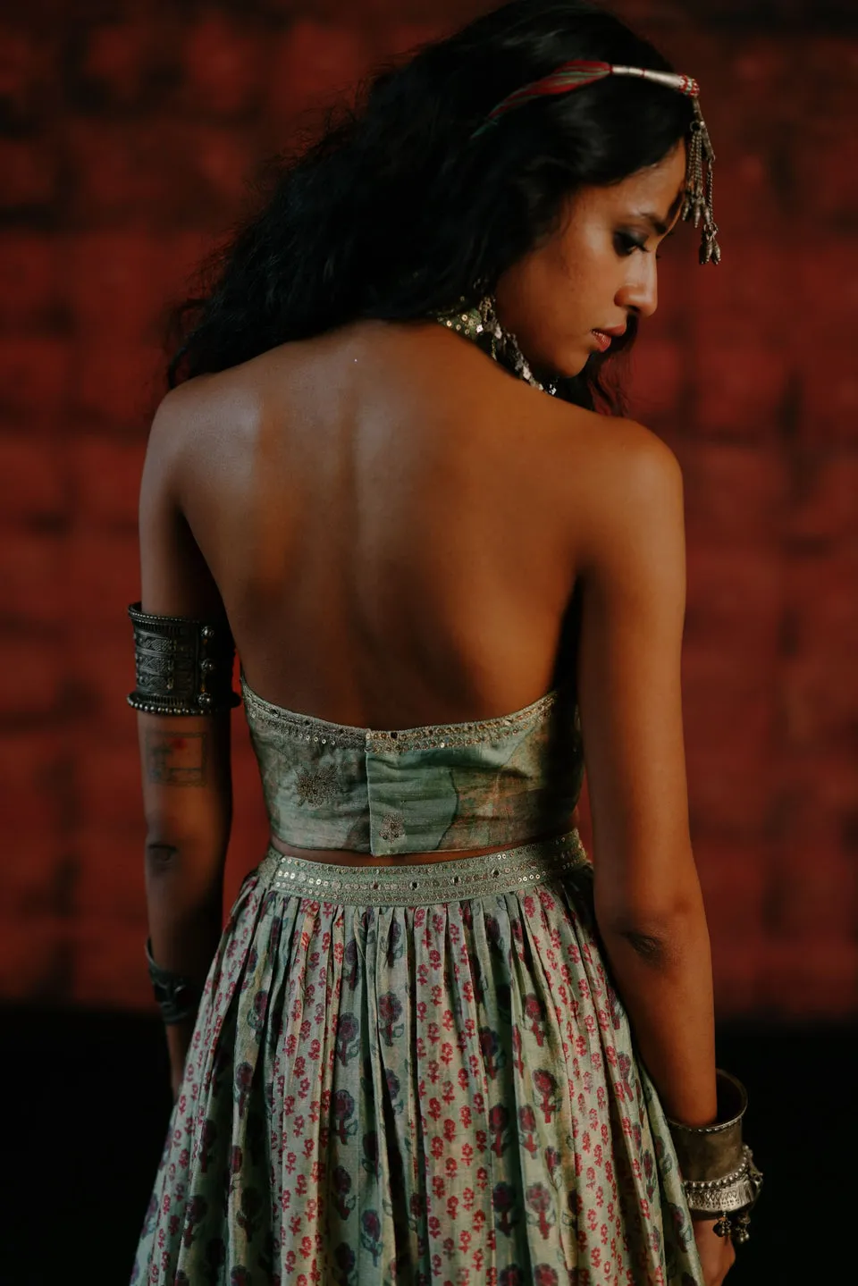 Mint Lehenga sold by Market product image thumbnail 2