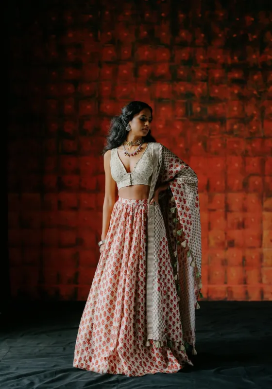 Pearl Lehenga sold by Market
