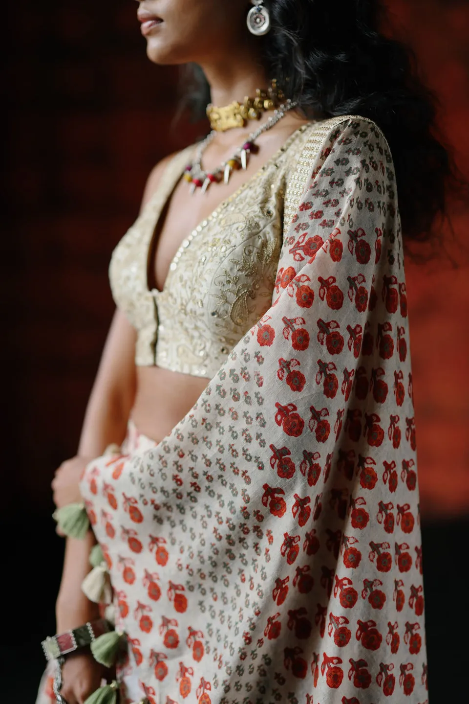 Pearl Lehenga sold by Market product image thumbnail 5