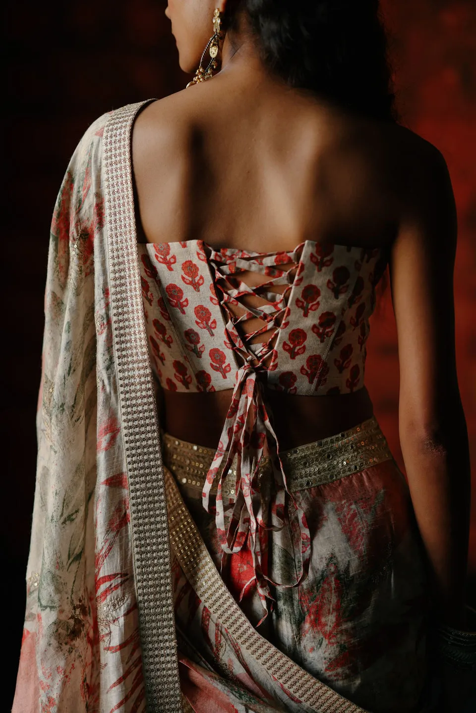 Pearl Pre Draped Saree sold by Market product image thumbnail 2