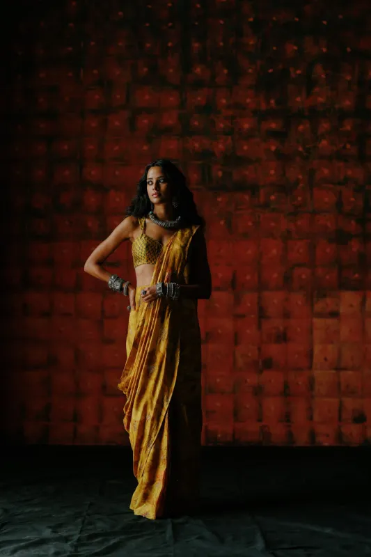 Amber Pre Draped Saree sold by Market