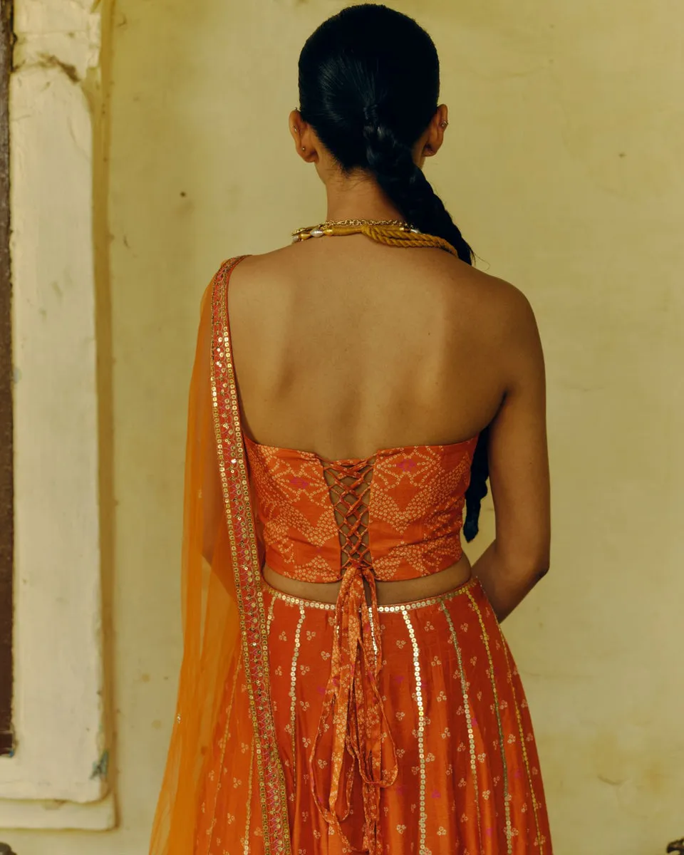 Rust Lehenga sold by Market product image thumbnail 2