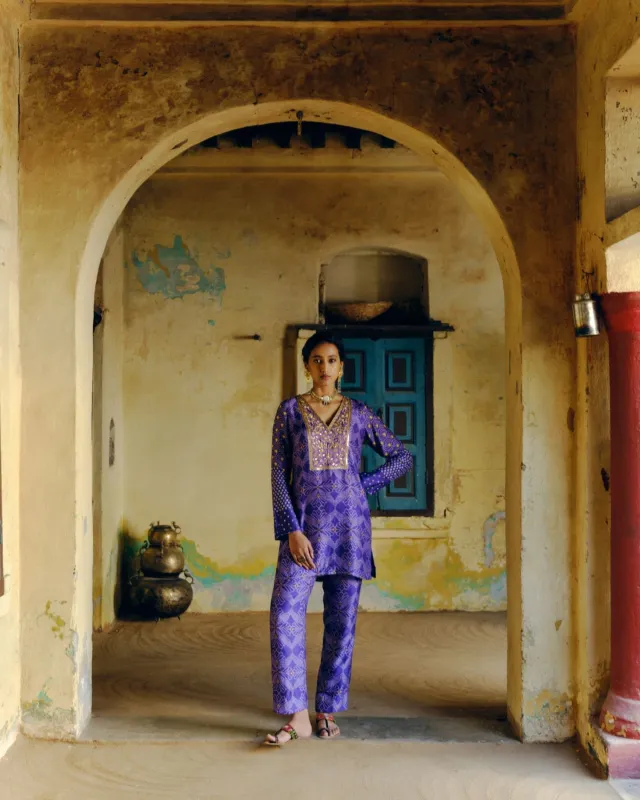 Iris Purple Co-Ord Set made by Market