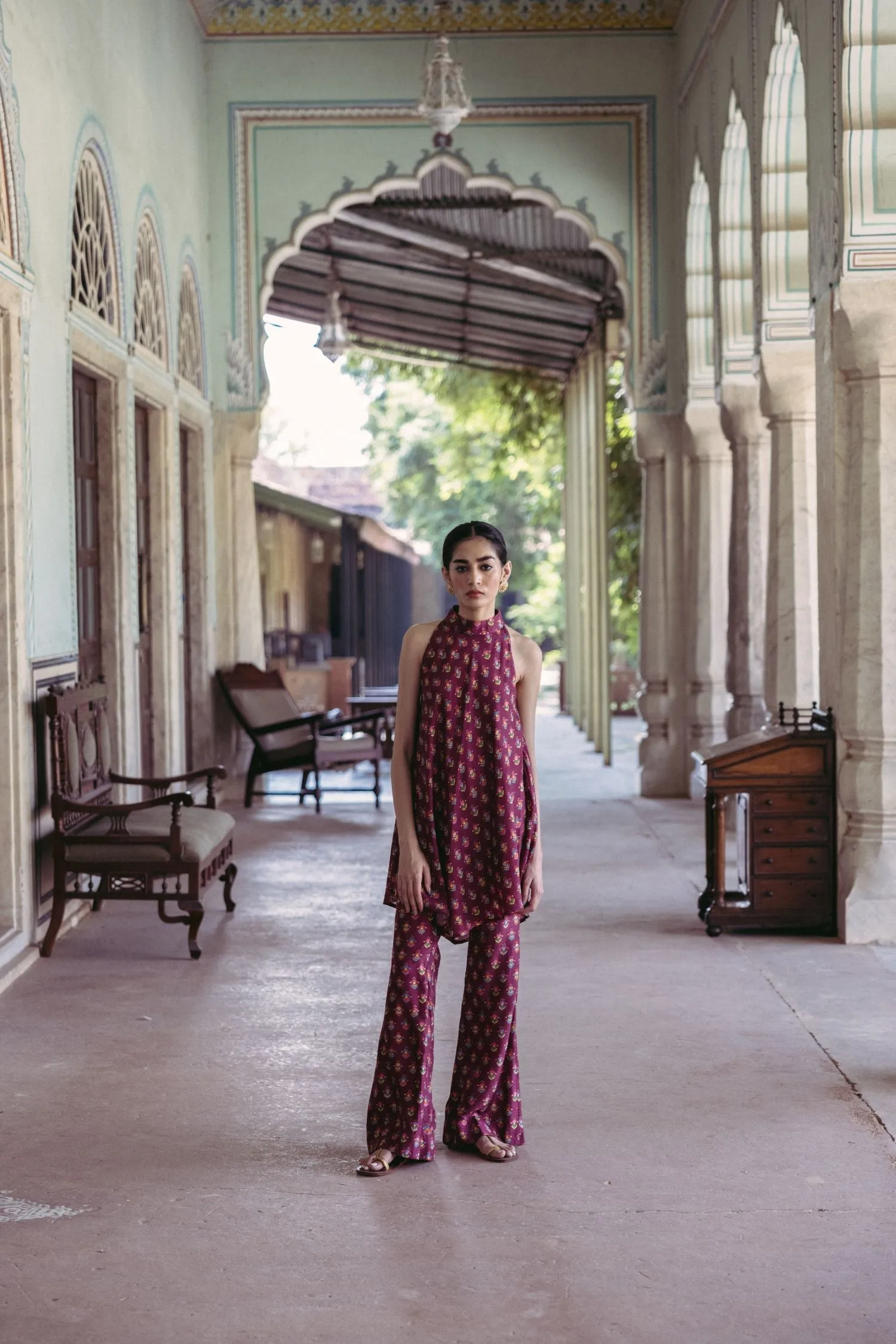 Plum Halter Tunic Set sold by Market