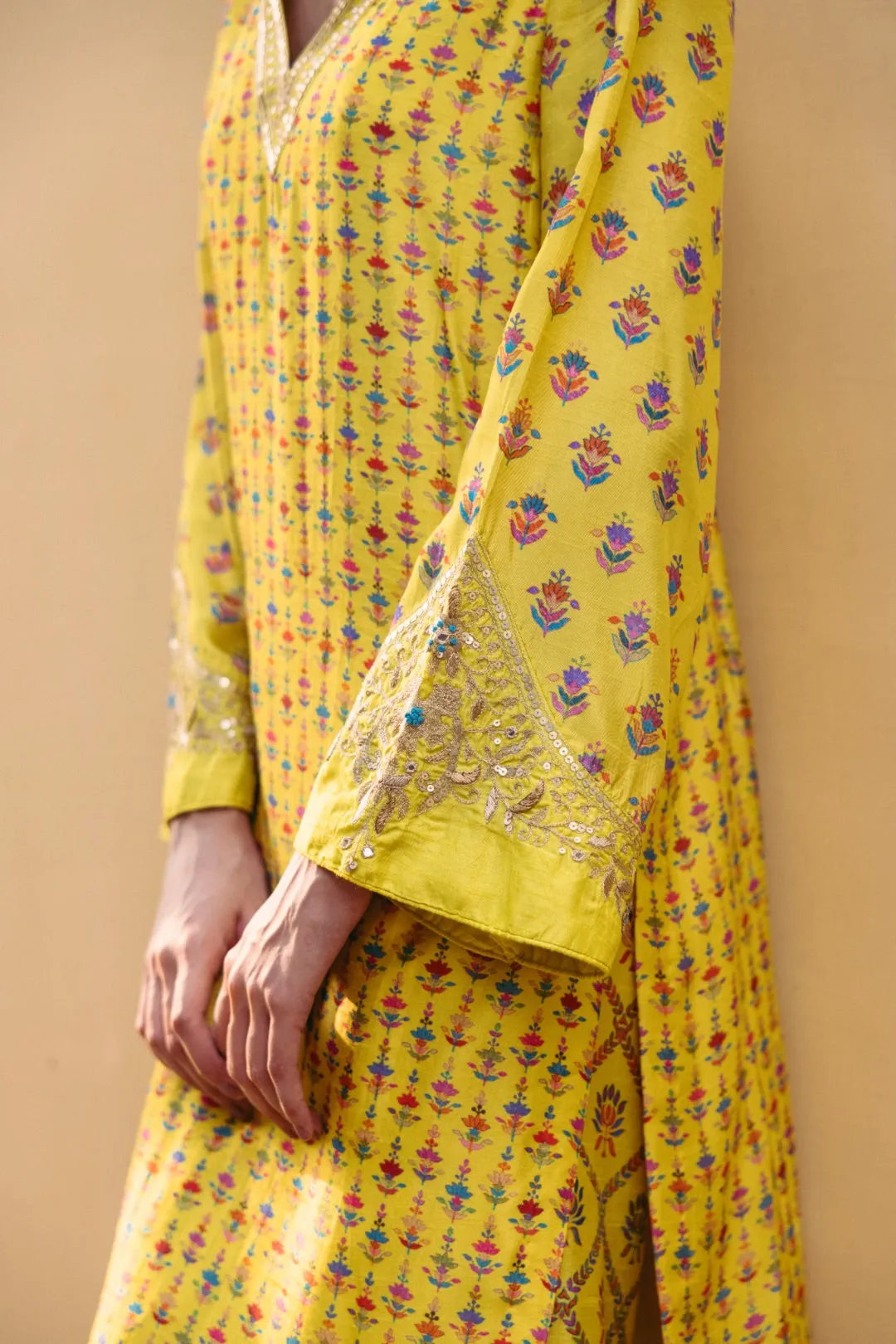 Sunshine Yellow Kurta Set sold by Market product image thumbnail 2